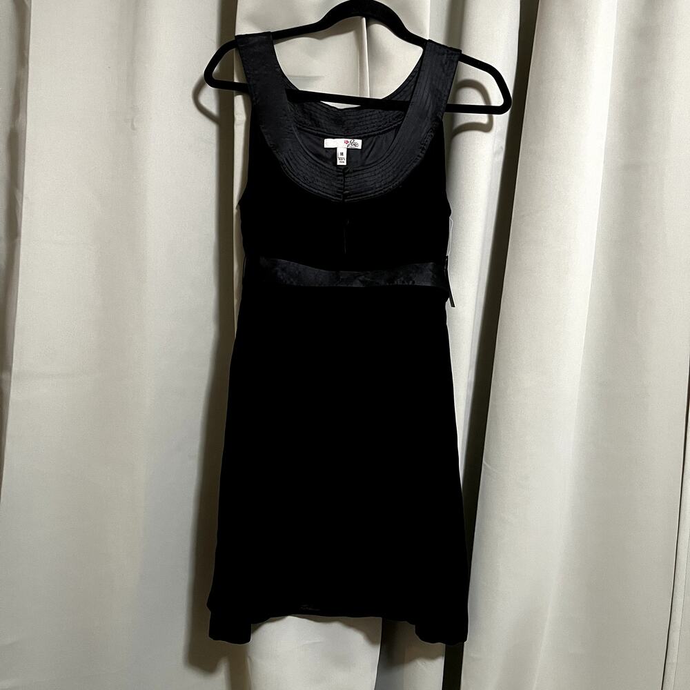 Joie Black Velvet and Silk Tie Waist Y2K Dress - NWT (see description)